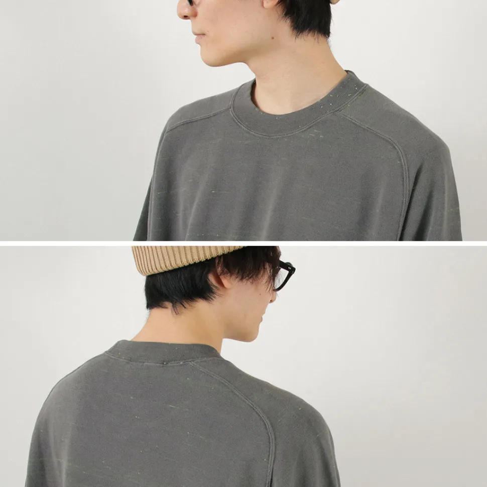 MOC T / Neon Script Loopwheel Overdyed Raglan Long Sleeve Sweatshirt