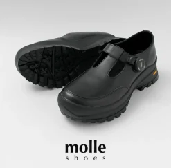 MOLLE SHOES / Free Rock T-Strap Leather Shoes