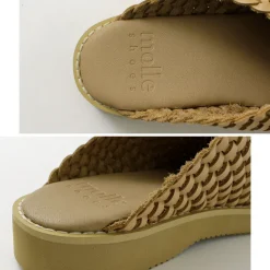 MOLLE SHOES / Woven Leather Crog Sandals