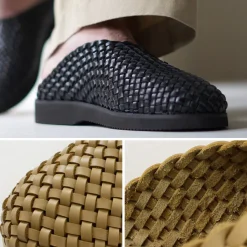 MOLLE SHOES / Woven Leather Crog Sandals