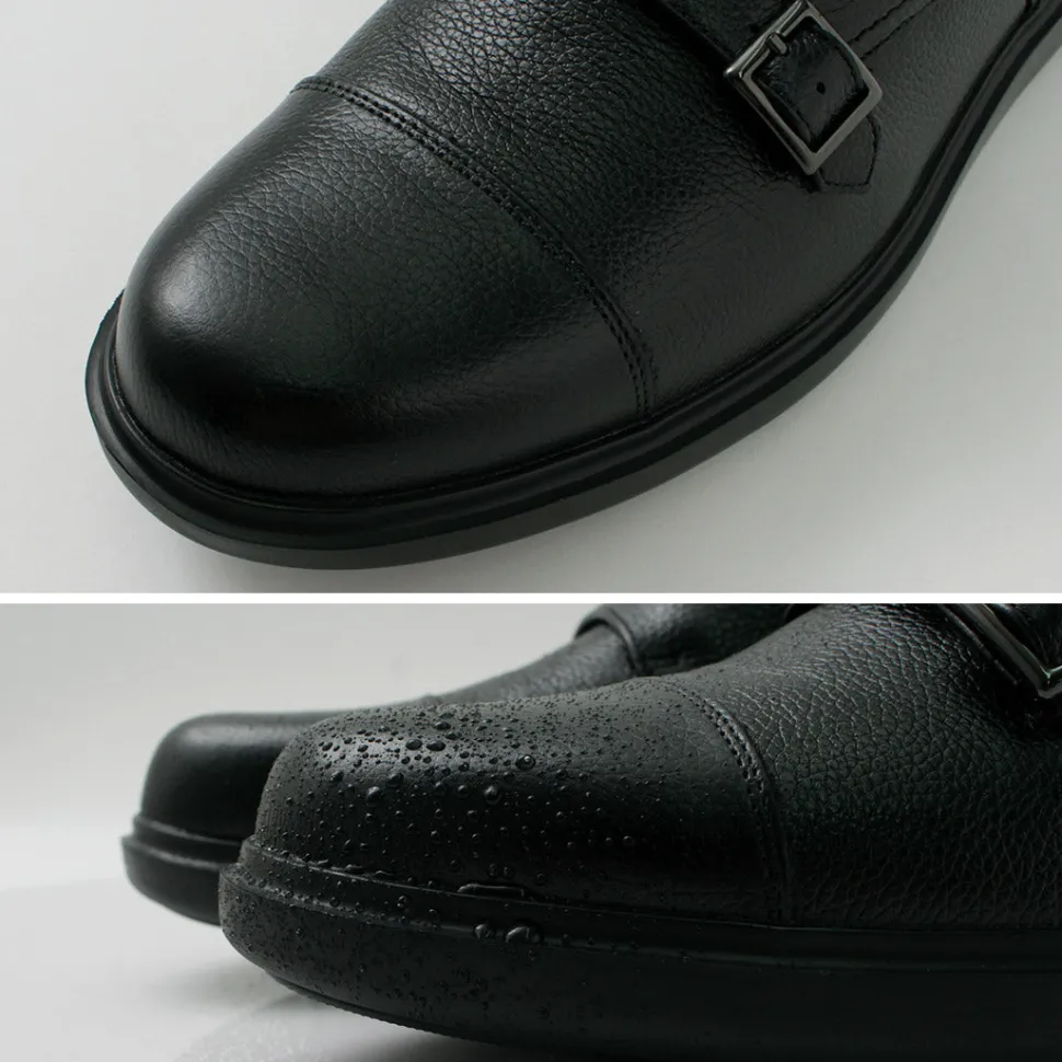 MOONSTAR / Breathable Waterproof Double Monk Strap Leather Shoes