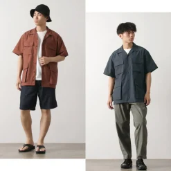 NANGA / Dot Air Utility pocket Short Sleeve Shirt