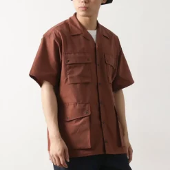 NANGA / Dot Air Utility pocket Short Sleeve Shirt