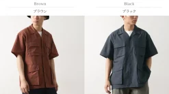 NANGA / Dot Air Utility pocket Short Sleeve Shirt