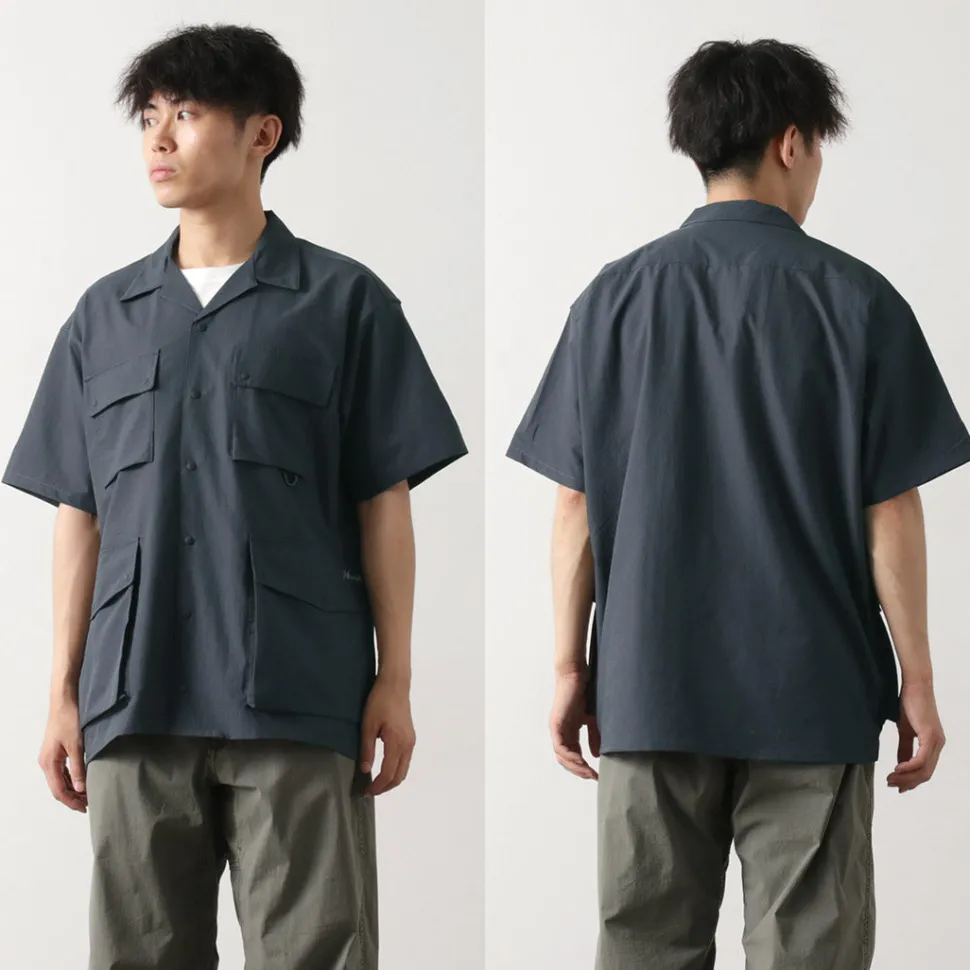 NANGA / Dot Air Utility pocket Short Sleeve Shirt