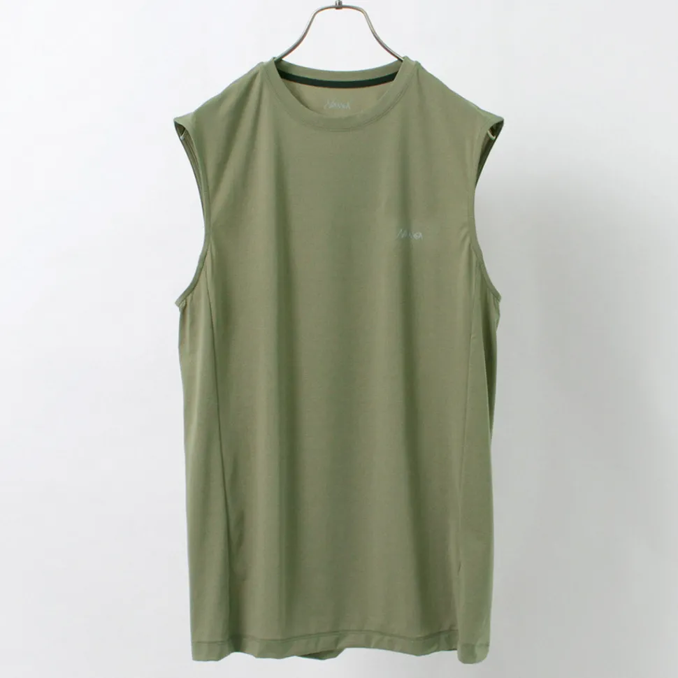 NANGA / Dry base layer no sleeve tee