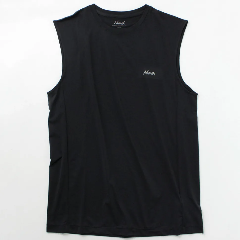 NANGA / Dry base layer no sleeve tee
