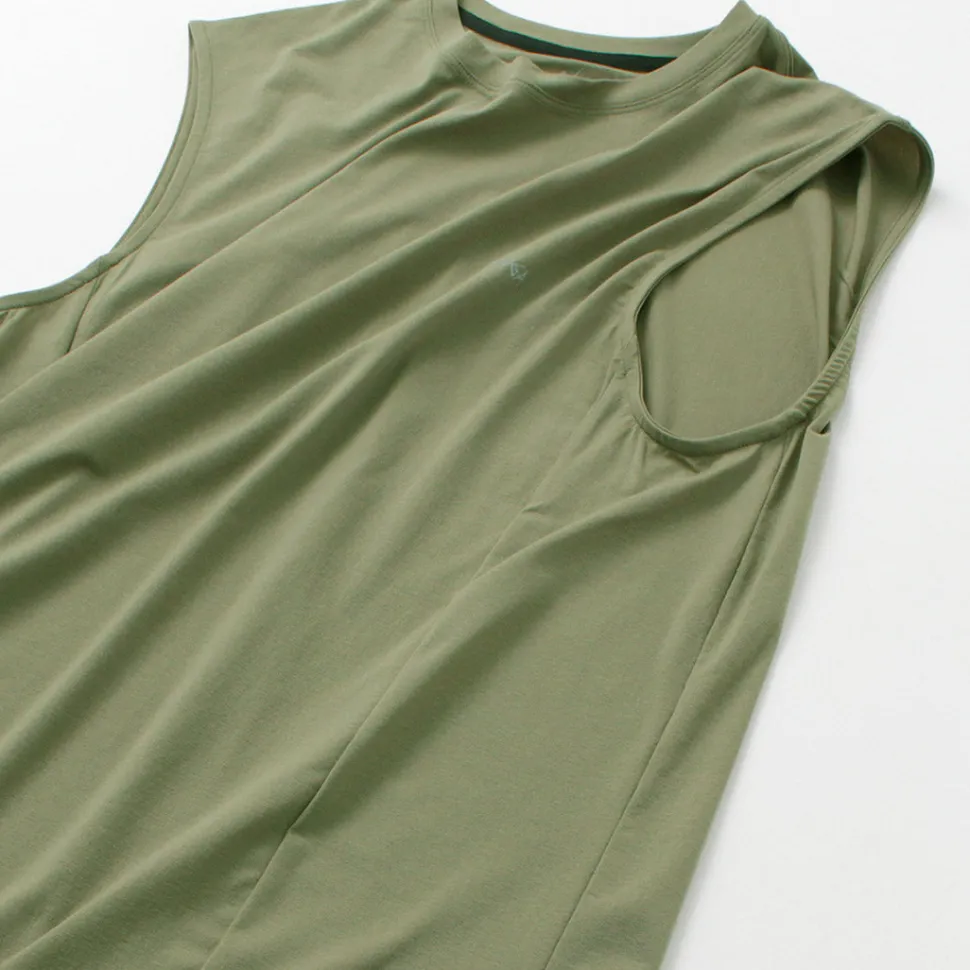 NANGA / Dry base layer no sleeve tee