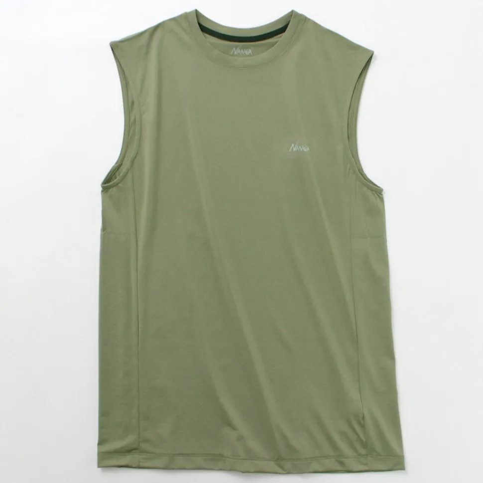 NANGA / Dry base layer no sleeve tee