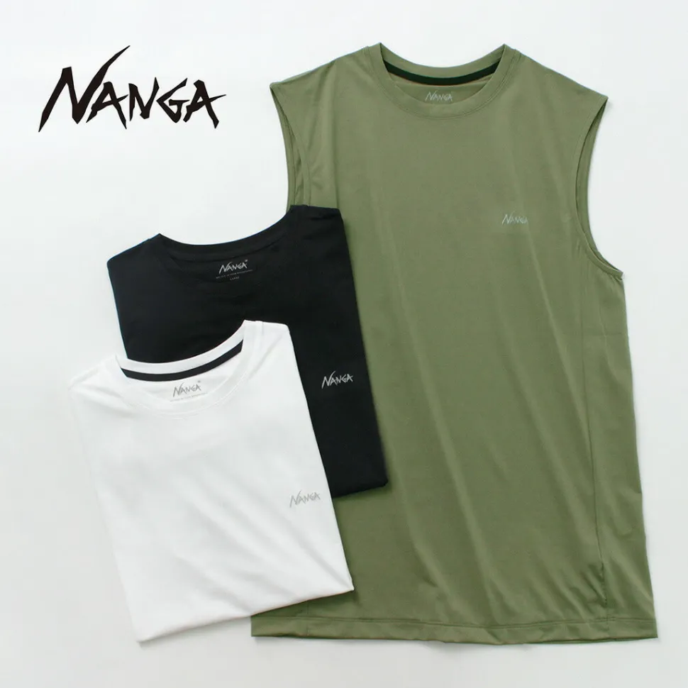 NANGA / Dry base layer no sleeve tee