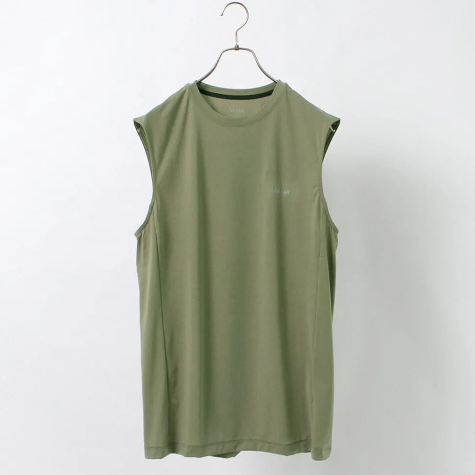 NANGA / Dry base layer no sleeve tee