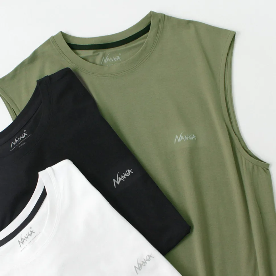 NANGA / Dry base layer no sleeve tee