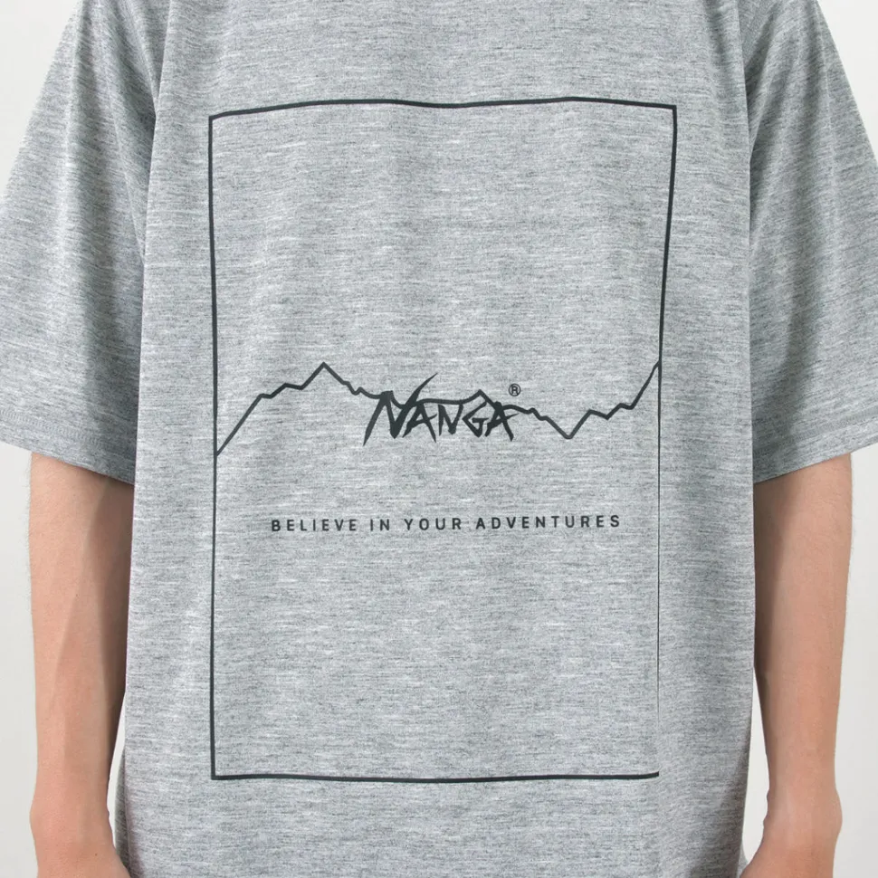 NANGA / Dry Mix Frame Logo Tee
