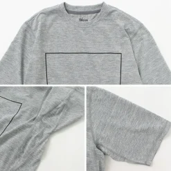 NANGA / Dry Mix Frame Logo Tee