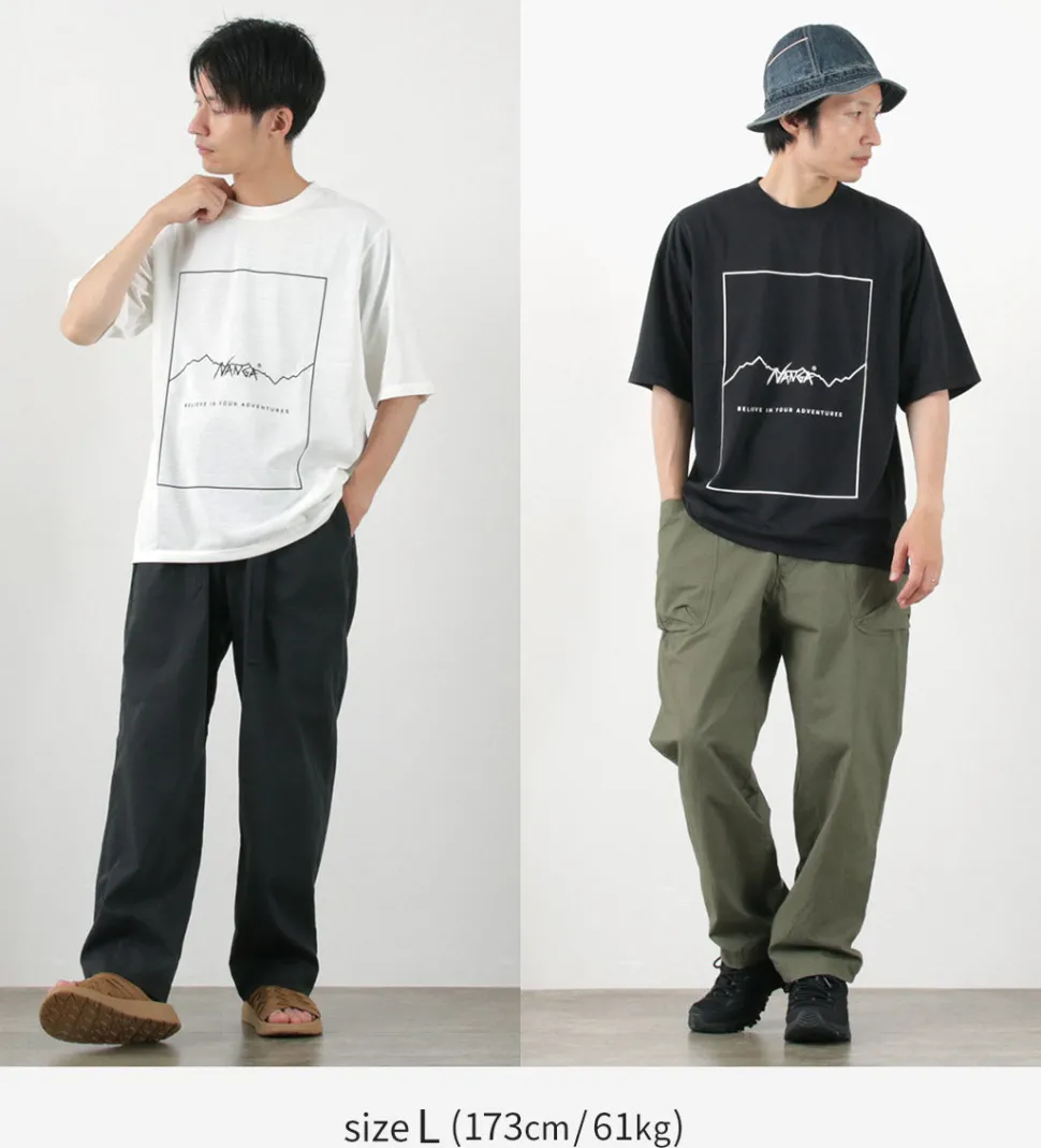 NANGA / Dry Mix Frame Logo Tee