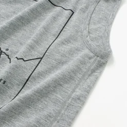 NANGA / Dry mix frame logo tank top T-shirt