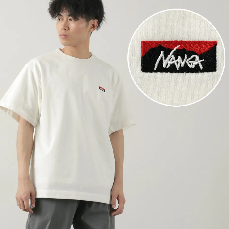 NANGA / Eco Hybrid Box Logo Embroidery T-Shirt