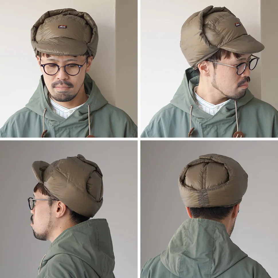 NANGA / Mountain Lodge Down Ear Flap Cap