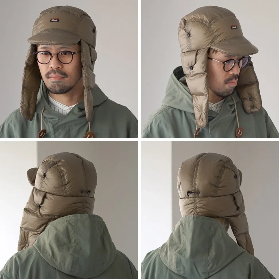 NANGA / Mountain Lodge Down Ear Flap Cap