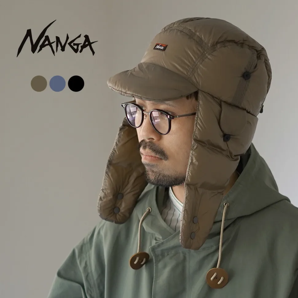 NANGA / Mountain Lodge Down Ear Flap Cap