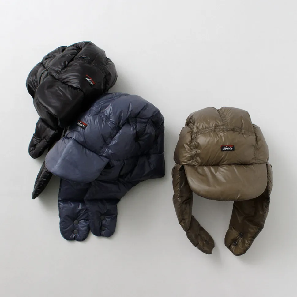 NANGA / Mountain Lodge Down Ear Flap Cap