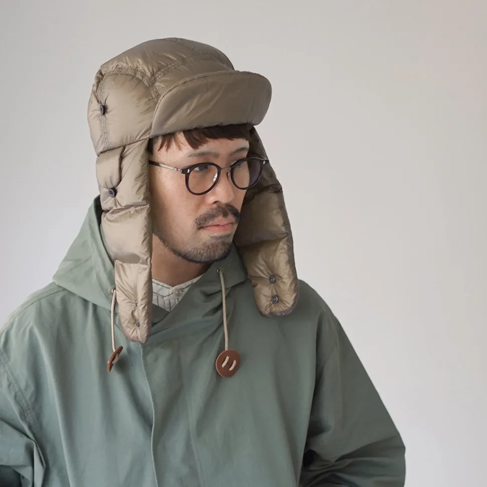 NANGA / Mountain Lodge Down Ear Flap Cap