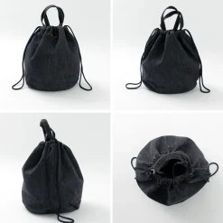 NAPRON / 8oz non-faded Shin denim Patient bag medium 13L