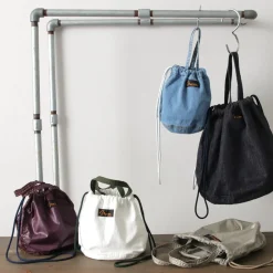 NAPRON / 8oz non-faded Shin denim Patient bag medium 13L