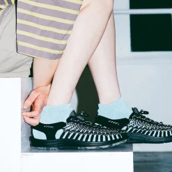 NODAL / Paper Yarn Ankle Pile Socks