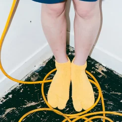 NODAL / Paper Yarn Ankle Pile Socks