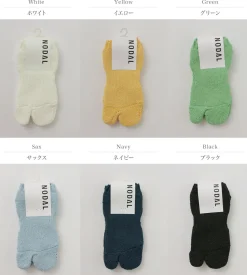 NODAL / Paper Yarn Ankle Pile Socks