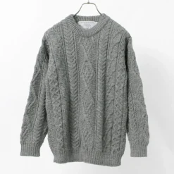 OLD DERBY KNITWEAR / Aran Crew Pullover