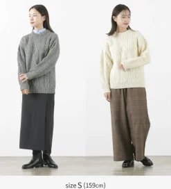 OLD DERBY KNITWEAR / Aran Crew Pullover