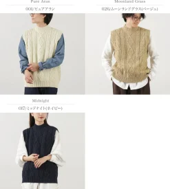 OLD DERBY KNITWEAR / Cable Turtle Slipover