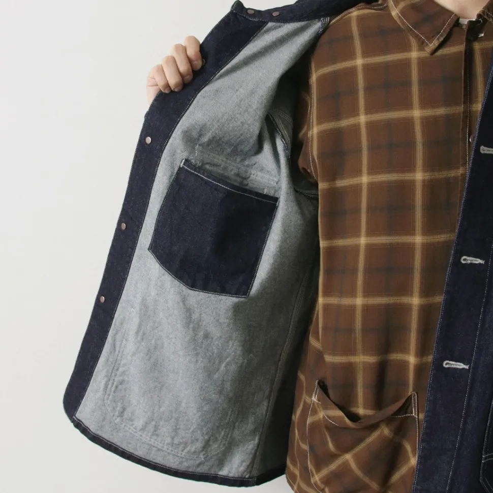 ORDINARY FITS / Denim coverall jacket one-wash