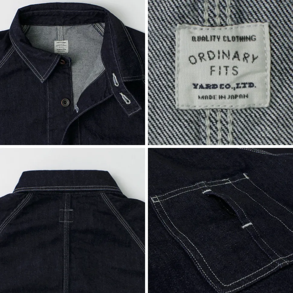 ORDINARY FITS / Denim coverall jacket one-wash