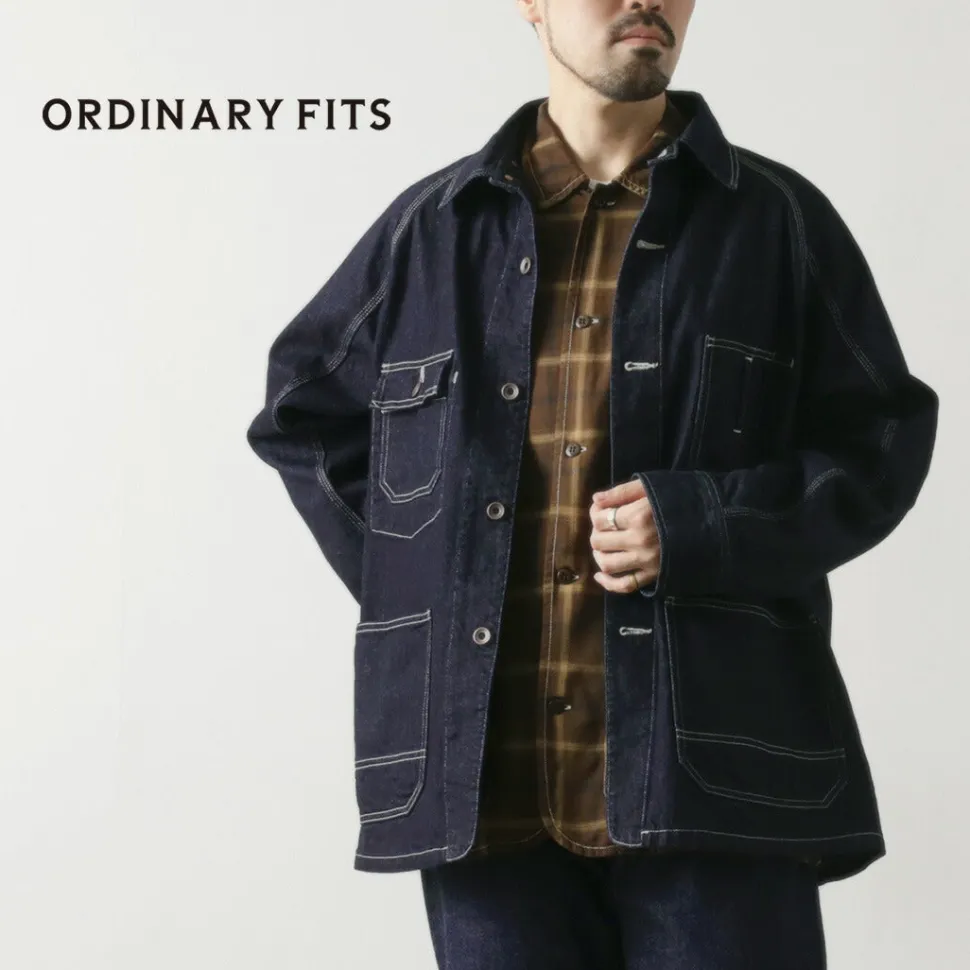 ORDINARY FITS / Denim coverall jacket one-wash