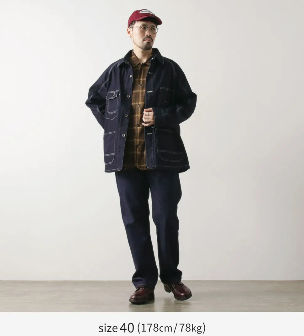 ORDINARY FITS / Denim coverall jacket one-wash