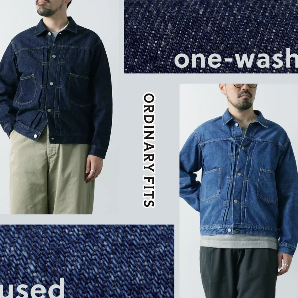 ORDINARY FITS / 2nd type denim jacket used finish