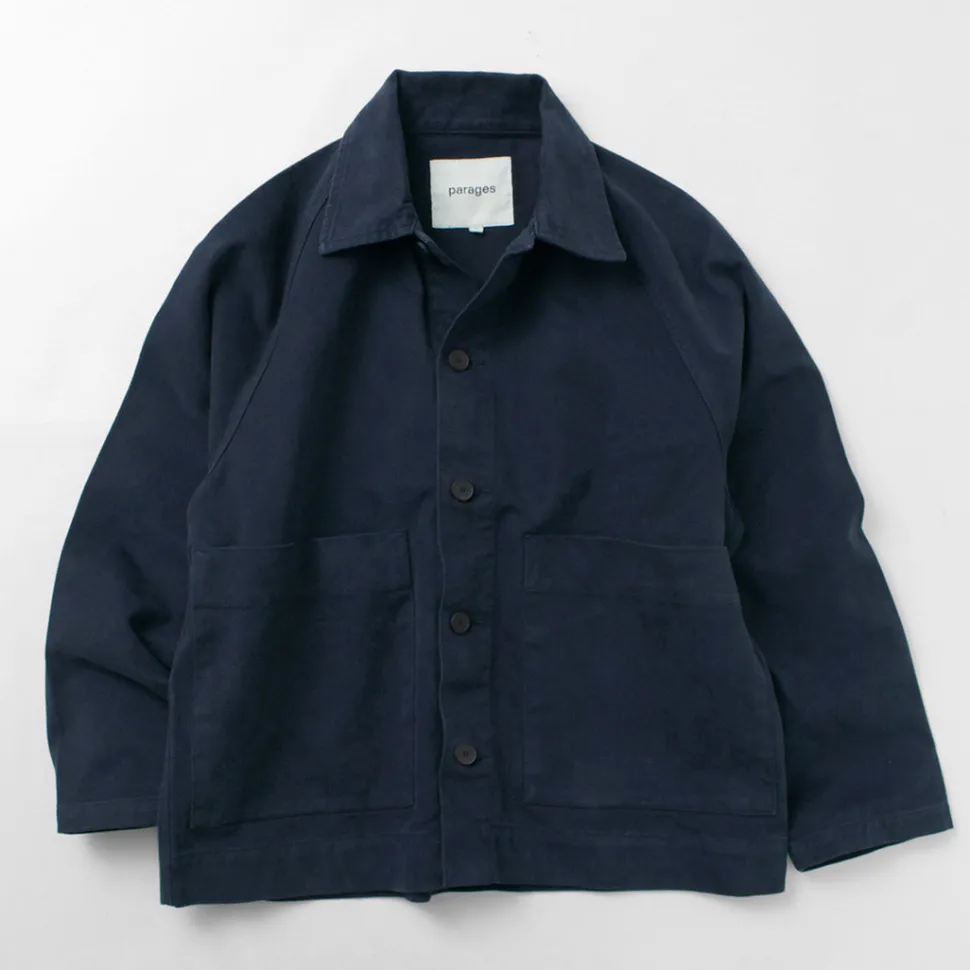 PARAGES / Coach Twill Overshirt Jacket