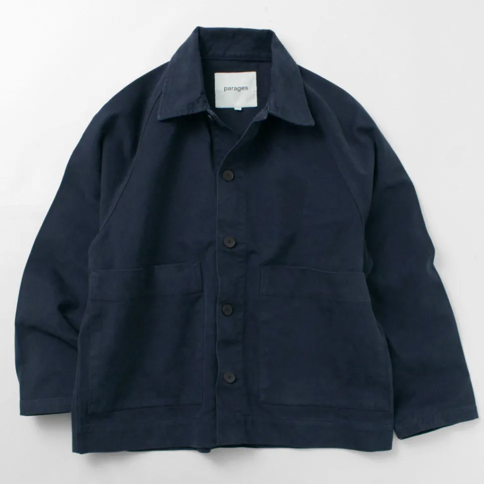 PARAGES / Coach Twill Overshirt Jacket