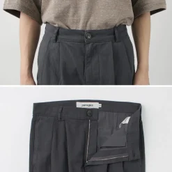 PARAGES / Double Pleated Pants Cotton