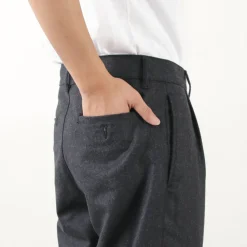 PARAGES / Double Pleats Wool Pants