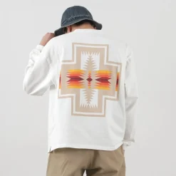 PENDLETON / Back Print Long Sleeve T-Shirt