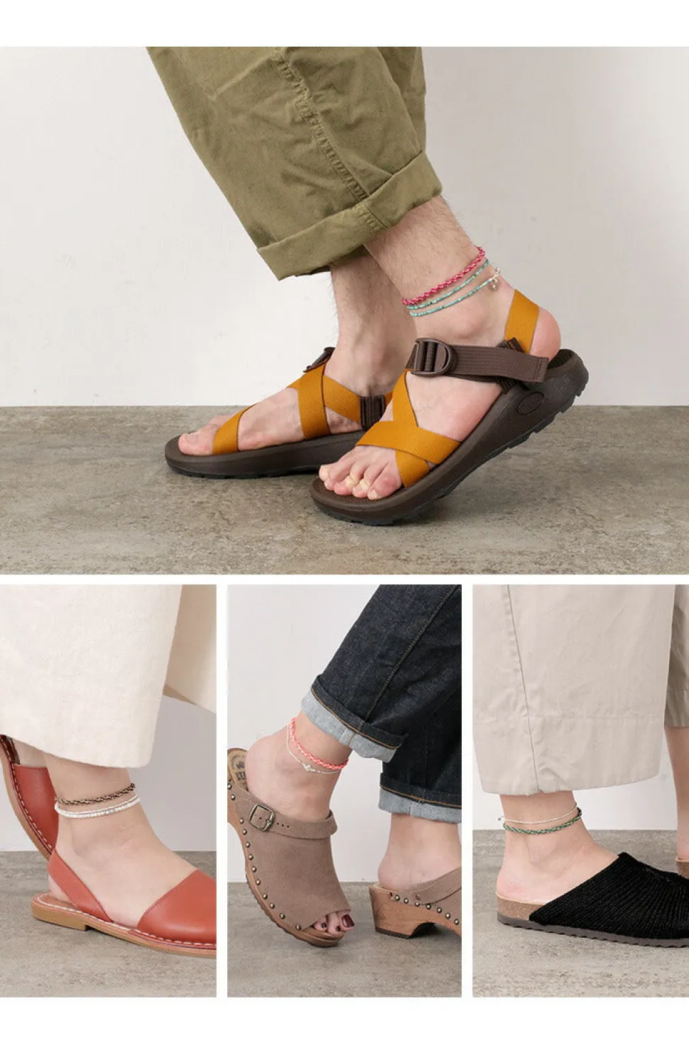 PHADUA / Anklet Wax Cord 2 Tone