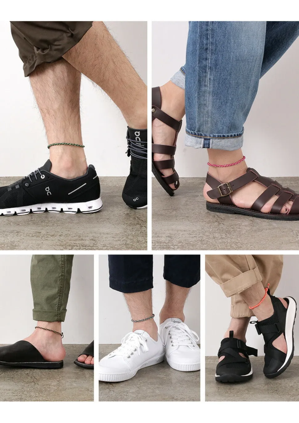 PHADUA / Anklet Wax Cord 2 Tone