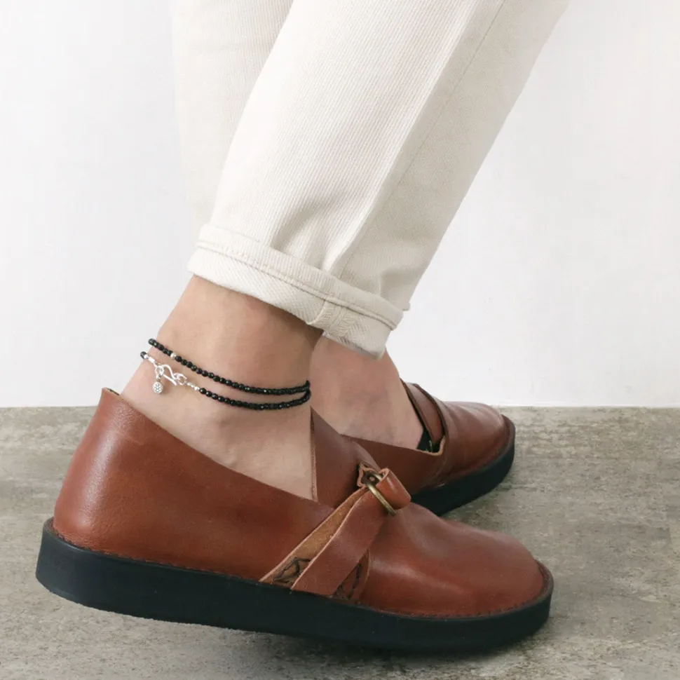 PHADUA / Black onyx bead necklace