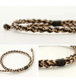 PHADUA / Bracelet Wax cord 2-tone