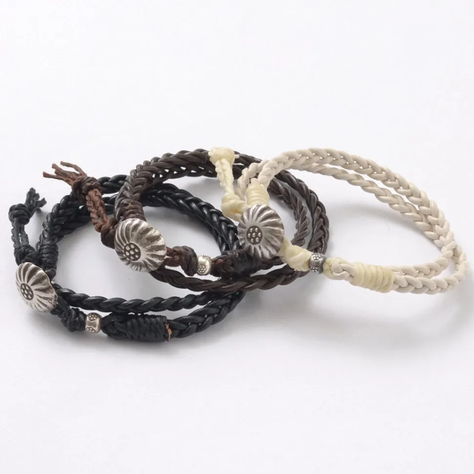 PHADUA / Braided 1.5mm Leather 2 Wrap Bracelet