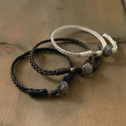 PHADUA / Braided 1.5mm Leather Anklet